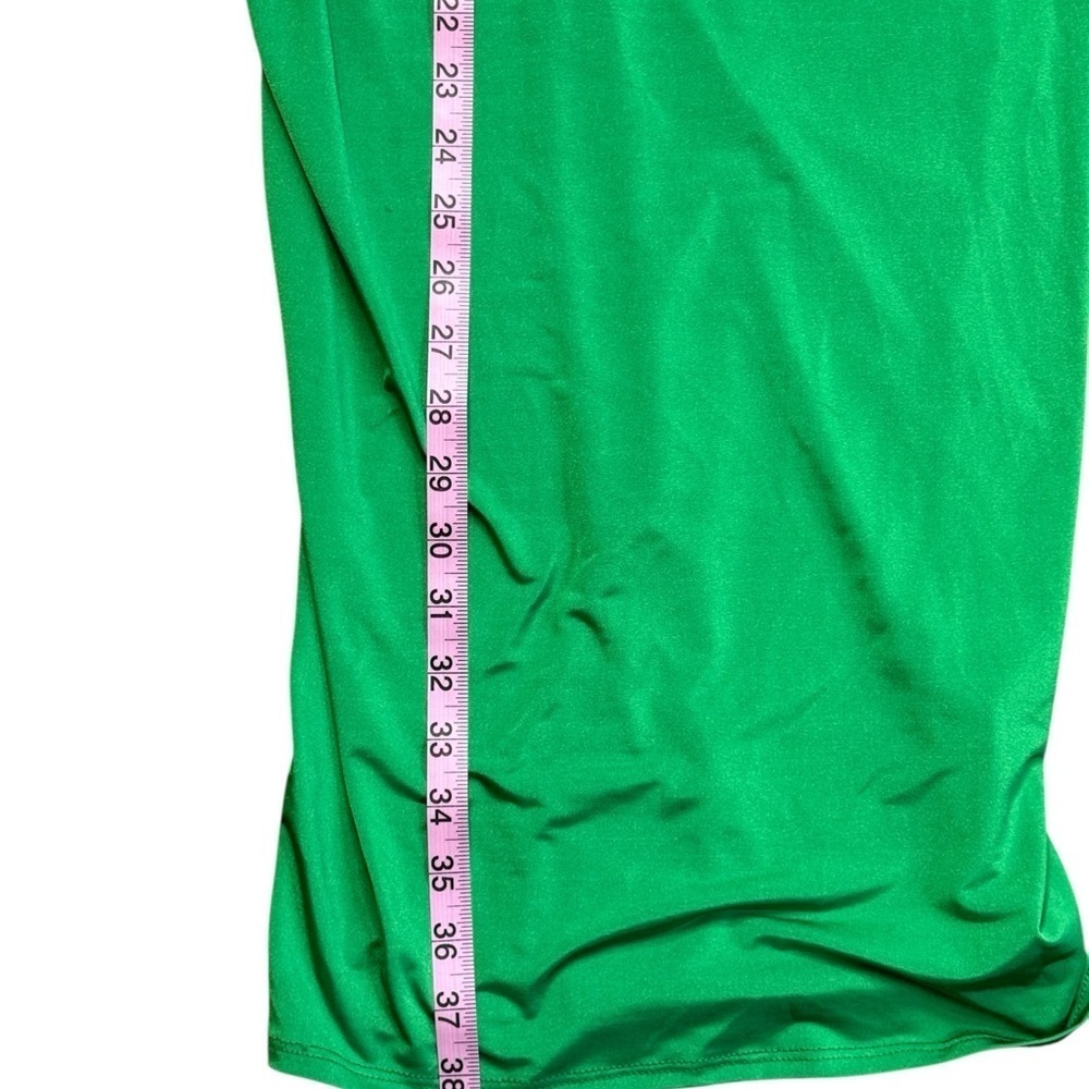 Green Spaghetti Strap Bodycon Midi Dress for Night Out - Picture 7 of 10